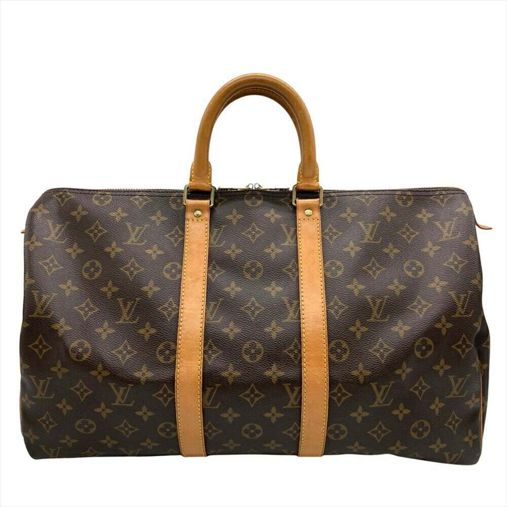 LOUIS VUITTON Brown Monogram Canvas Keepall 45 Boston Bag - Picture 2 of 11
